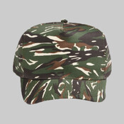 OTTO Camouflage Cotton Blend Twill Five Panel Low Crown Structured Firm Front Panel Baseball Cap