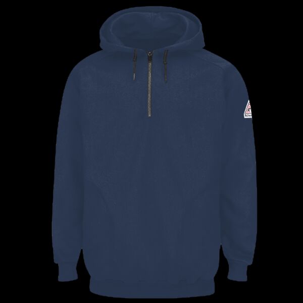 Pullover Hooded Fleece Sweatshirt Quarter-Zip Thumbnail