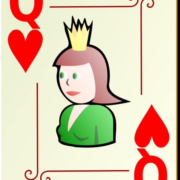 nicubunu Ornamental deck Queen of hearts Thumbnail