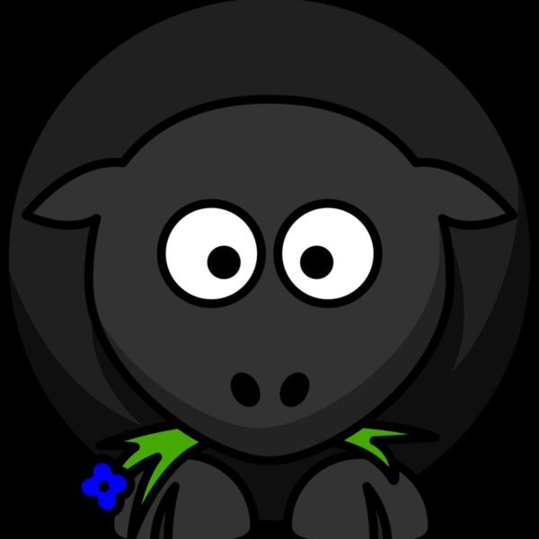 lemmling Cartoon sheep BLACK REMIX Thumbnail