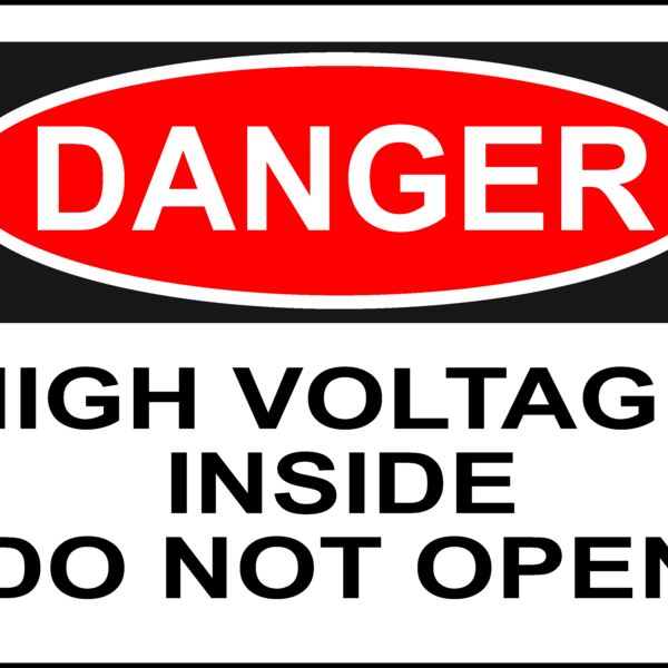 Rfc1394 Danger   High Voltage Inside Do Not Open Thumbnail