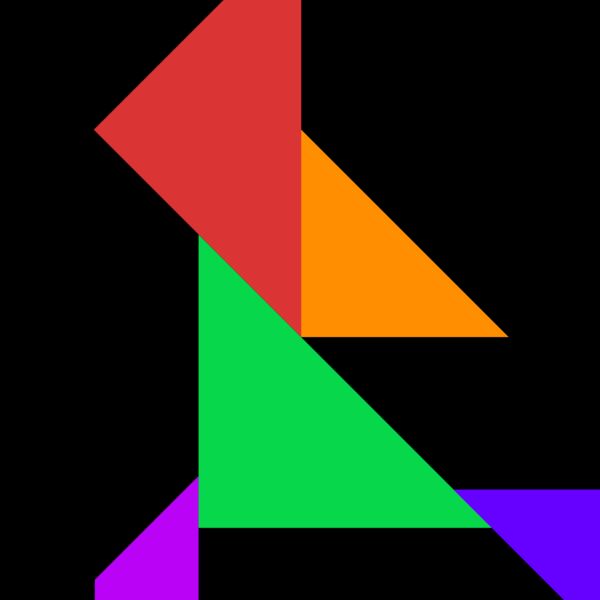 Tangram shape people 72 Thumbnail